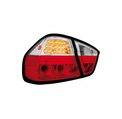 Pilotos Traseros Led Bmw E90 _ 05-08 _Sedan_ Rojo/Cristal / Con Intermitente De Led