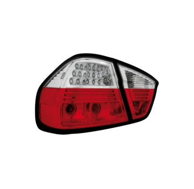 Pilotos Traseros Led Bmw E90 _ 05-08 _Sedan_ Rojo/Cristal / Con Intermitente De Led