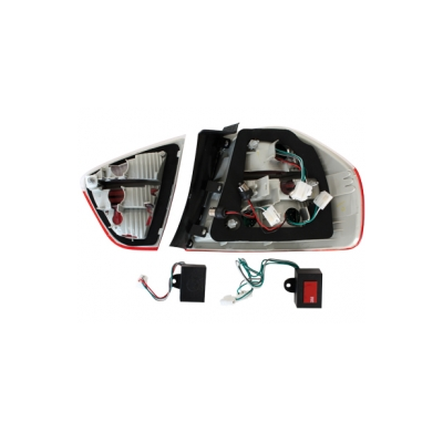 Pilotos Traseros Led Bmw E90 _ 05+ _Sedan_ Rojo/Clear / Con Intermitente De Led