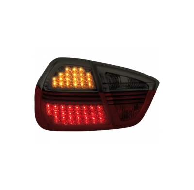 Pilotos Traseros Led Bmw E90 _ 05+ _Sedan_ Rojo/Negros / Con Intermitente De Led