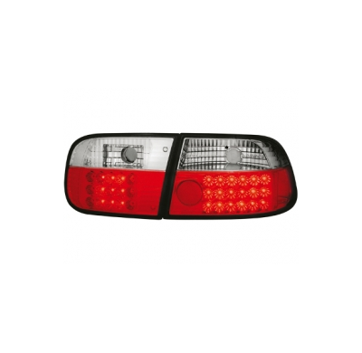 Led Pilotos Traseros Honda Civic 92-95 2-4t _ Rojo/Cristal