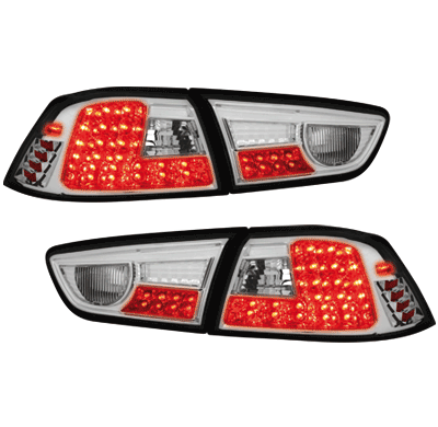 Pilotos Led Mitsubishi Lancer Ab 08 Cromados