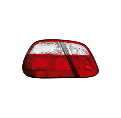 Pilotos Traseros Mercedes Benz Clk W208 98-02 _ Rojo/Cristal