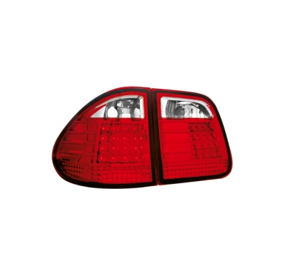 Pilotos Traseros Led Mercedes Benz W210 T-Modell _ Rojo/Cristal
