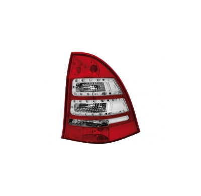 Pilotos Led  Mercedes Benz C W203 00-07 _Familiar_ Rojo/Transparente