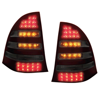 Pilotos Traseros Led Mercedes Benz C W203 00-05_Station Wagon _ Rojo/Negros