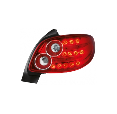 Led Pilotos Traseros Peugeot 206cc _ Rojo/Cristal