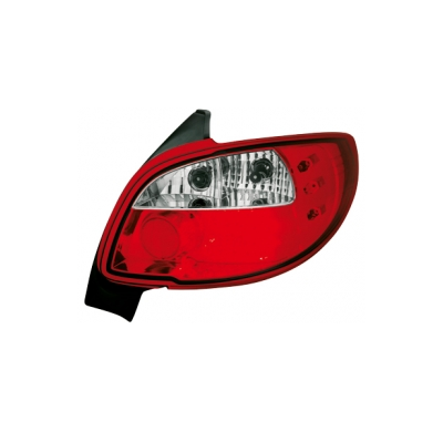Led Pilotos Traseros Peugeot 206 _ Rojo/Cristal