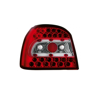 Led Pilotos Traseros Golf Iii _ Rojo/Cristal