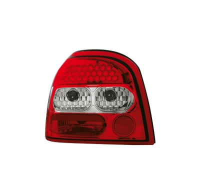 Led Pilotos Traseros Golf Iii _ Rojo/Cristal