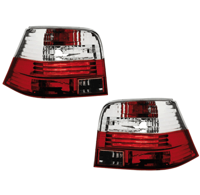 Pilotos Traseros Vw Golf Iv _ Rojo/Cristal