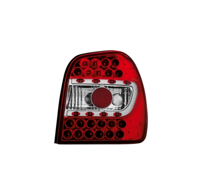 Led Pilotos Traseros Vw Polo 6n 95-98 _ Rojo/Cristal