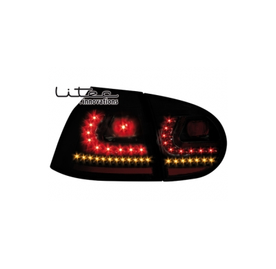 Pilotos Led Vw Golf V 03-09_ Negro/Ahumado