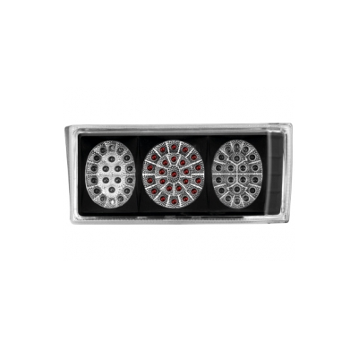 Pilotos Traseros Vw Golf I 74-80 _ Led-Optik _ Negro