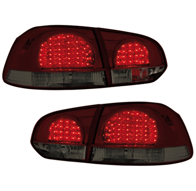 Pilotos Traseros Led Vw Golf Vi _Intermitente Led_ Rojo/Ahumado