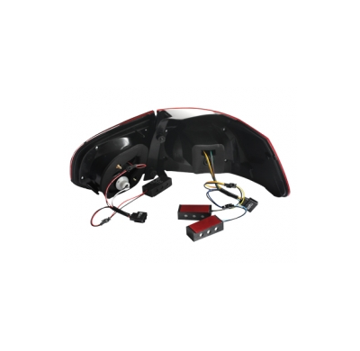 Pilotos Led Vw Golf Vi _Con Intermitente De Led_ Rojo/Crystal