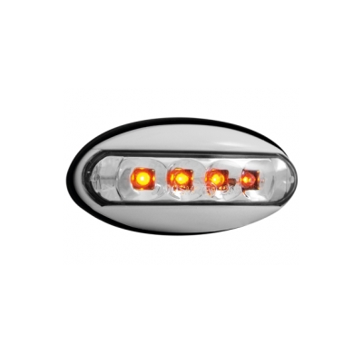 Led-Intermitente Lateral Peugeot 206 _ Carcasa Blanco _ Lente Transparente