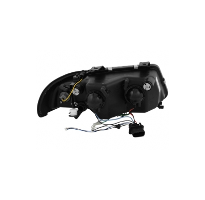 Faros Audi A4 99-01 _ Con Diseño Luz Diurna _ Negro