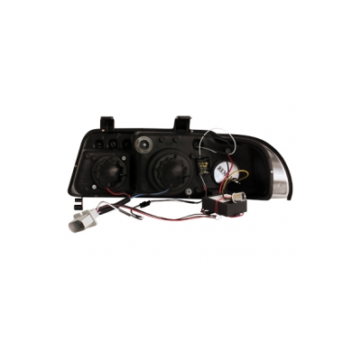 Faros Luz Diurna Audi A4 99-01 _  _ Negro