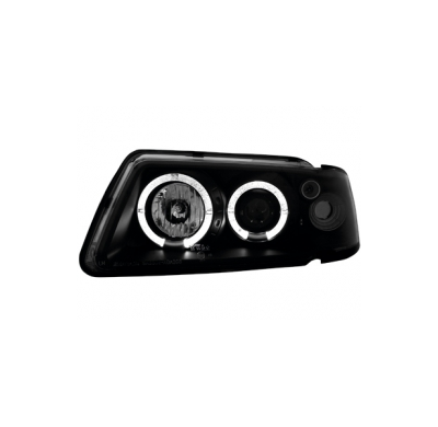 Faros Audi A3 8l 9.96-00_ 2 Angel Eyes _ Negros _Rhd