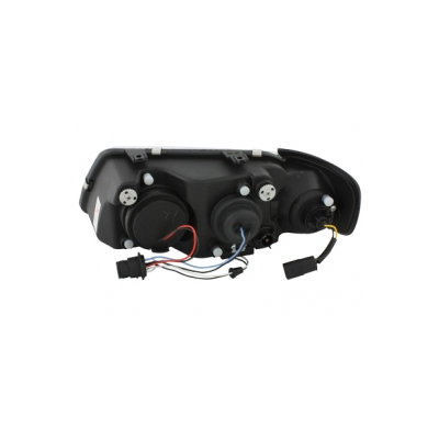 Faros Audi A3 8l 09.96-00 _ Con Diseño Luz Diurna _ Negro