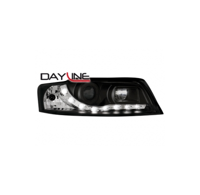 Faros Luz Diurna Audi A4 8he 02-05 Negro