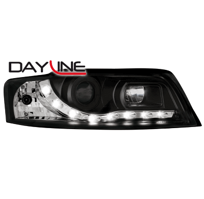 Faros Luz Diurna Audi A4 8he 02-05 Negro