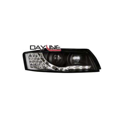 Faros Luz Diurna Audi A4 8e 01-04 _  _ Negro