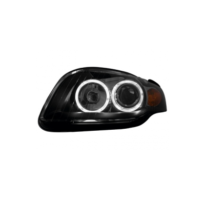 Faros Audi A4 05+ _ Angel Eyes De Luz De Posición _ Negro