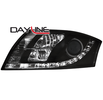 Faros Luz Diurna Audi Tt 99-05 _  _ Negros