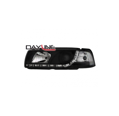 Faros Luz Diurna Bmw E36 Lim. _  _ Negro