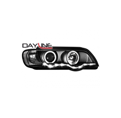 Faros Luz Diurna Bmw X5 99-03 _ Negro
