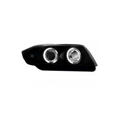 Faros Bmw E90 _ 2 Angel Eyes De Luz De Posición _ Negro