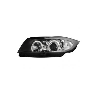 Faros Bmw E90 _ 2 Angel Eyes_Negros