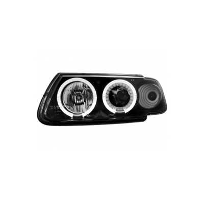 Faros Citroen Saxo 6.97+ _ 2 Angel Eyes (Ojos De Ángel) _ Negro