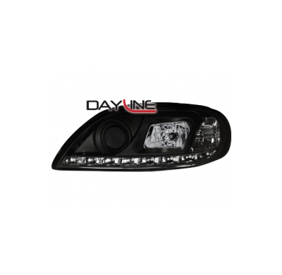 Faros Luz Diurna Citroen Saxo 00-04 _  _Negros