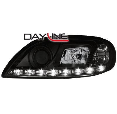 Faros Luz Diurna Citroen Saxo 00-04 _  _Negros