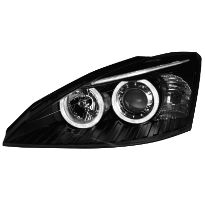 Faros Ford Focus 01-04 _ 2 Angel Eyes_Negro