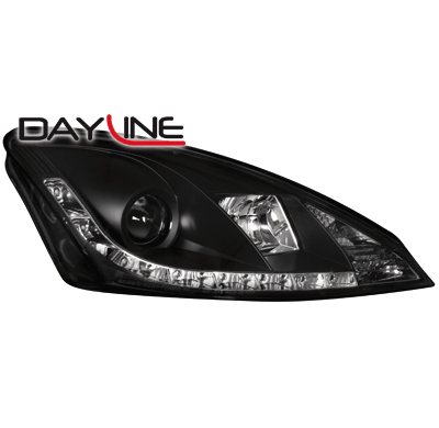 Faros Luz Diurna Ford Focus 01-04_ Negro