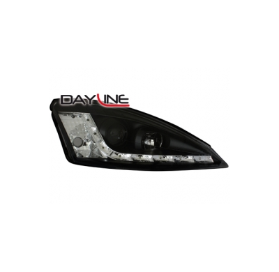 Faros Luz Diurna Ford Focus 98-01_ Negro