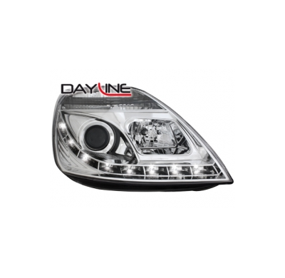 Faros Luz Diurna Ford Fiesta 02-05 _ _Con Motor