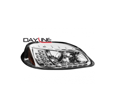 Faros Luz Diurna Honda Civic 2/5 P. 99-02 _ Intermitente De Led