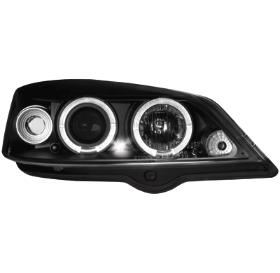Faros Opel Astra G _ 2 Angel Eyes (Ojos De Ángel) _ Negro