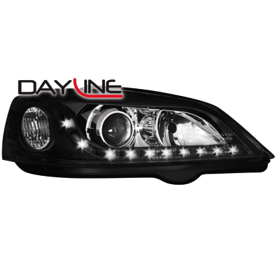 Faros Luz Diurna Opel Astra G _ _Negros