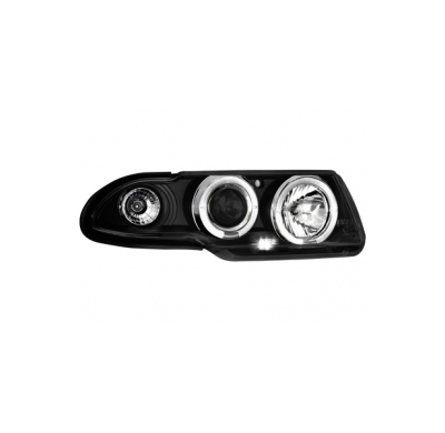 Faros Opel Astra F 91-94 _ 2 Angel Eyes (Ojos De Ángel) _ Negro