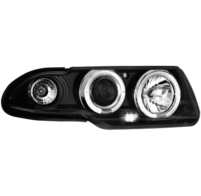Faros Opel Astra F 91-94 _ 2 Angel Eyes (Ojos De Ángel) _ Negro