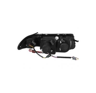 Faros Opel Astra F 91-94 _ 2 Angel Eyes (Ojos De Ángel) _ Negro