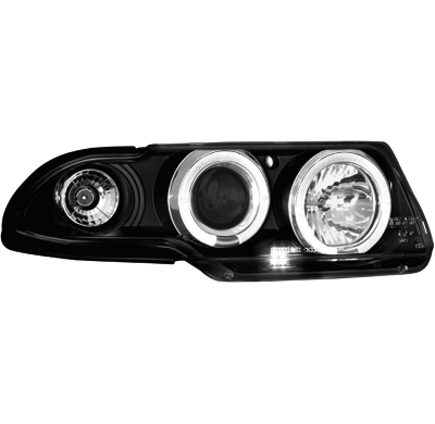 Faros Opel Astra F 95-97 _ 2 Angel Eyes (Ojos De Ángel) _ Negro