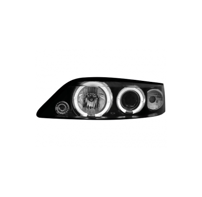 Faros Opel Vectra B 99-02 _ 2 Angel Eyes (Ojos De Ángel) _ Negro