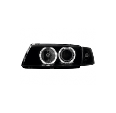 Faros Opel Vectra a 88-95 _ 2 Angel Eyes De Luz De Posición _ Negro